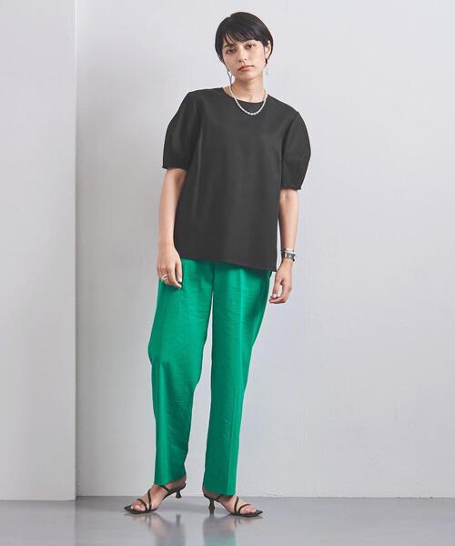 UNITED ARROWS（ユナイテッドアローズ）の「UBC バルーン ショートスリーブ ブラウス◆（シャツ/ブラウス・レディース・ブラック/オフホワイト/ピンク・38/36）」の10枚目の写真