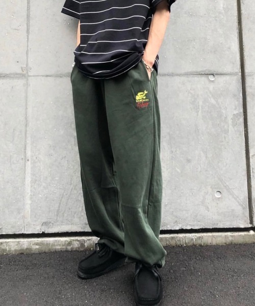 Sourcream(サワークリーム)の「【Sourcream/サワークリーム】FISHスウェットパンツ(スウェットパンツ・メンズ・アッシュグレー/ブラック/グリーン・FREE)」の1枚目の写真