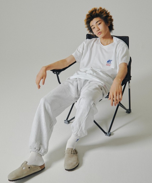 Sourcream(サワークリーム)の「【Sourcream/サワークリーム】FISHスウェットパンツ(スウェットパンツ・メンズ・アッシュグレー/ブラック/グリーン・FREE)」の6枚目の写真