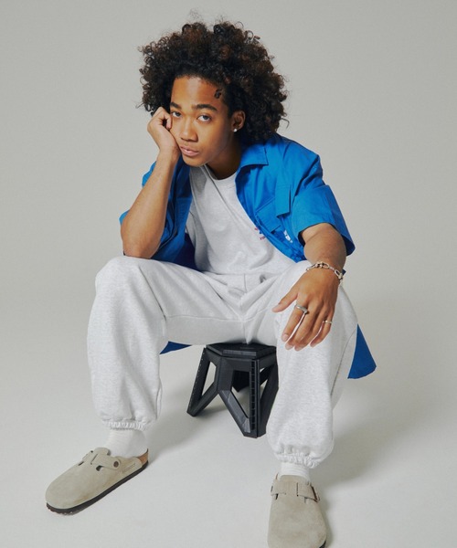 Sourcream(サワークリーム)の「【Sourcream/サワークリーム】FISHスウェットパンツ(スウェットパンツ・メンズ・アッシュグレー/ブラック/グリーン・FREE)」の11枚目の写真