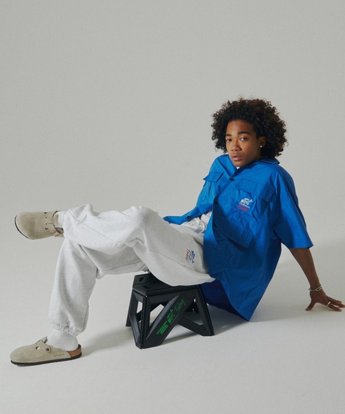 Sourcream(サワークリーム)の「【Sourcream/サワークリーム】FISHスウェットパンツ(スウェットパンツ・メンズ・アッシュグレー/ブラック/グリーン・FREE)」の12枚目の写真