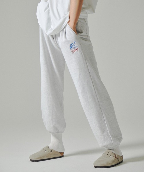 Sourcream(サワークリーム)の「【Sourcream/サワークリーム】FISHスウェットパンツ(スウェットパンツ・メンズ・アッシュグレー/ブラック/グリーン・FREE)」の4枚目の写真