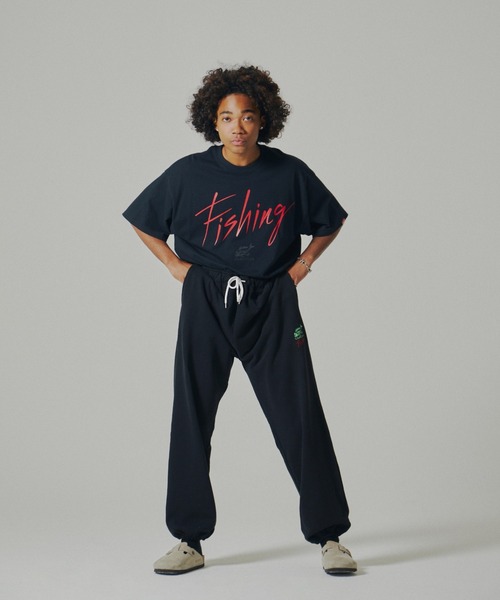 Sourcream(サワークリーム)の「【Sourcream/サワークリーム】FISHスウェットパンツ(スウェットパンツ・メンズ・アッシュグレー/ブラック/グリーン・FREE)」の16枚目の写真