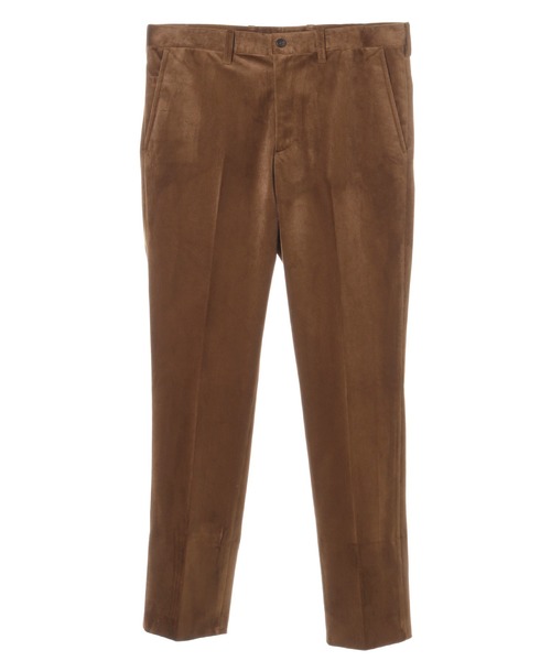 CROWDED CLOSET（クラウデッドクローゼット）の「コーデュロイ調ベルベットパンツ／セットアップ対応／パーティー（スラックス・メンズ・ネイビー/キャメル/ワイン・01/02/03/04）」の22枚目の写真