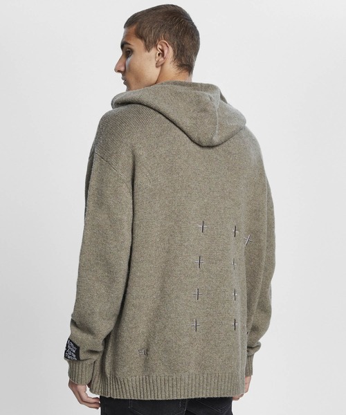 KSUBI（スビ）の「KSUBI DOLLAR KNIT HOODIE  (5000007044)（パーカー・メンズ・カーキ・MEDIUM/LARGE）」の5枚目の写真
