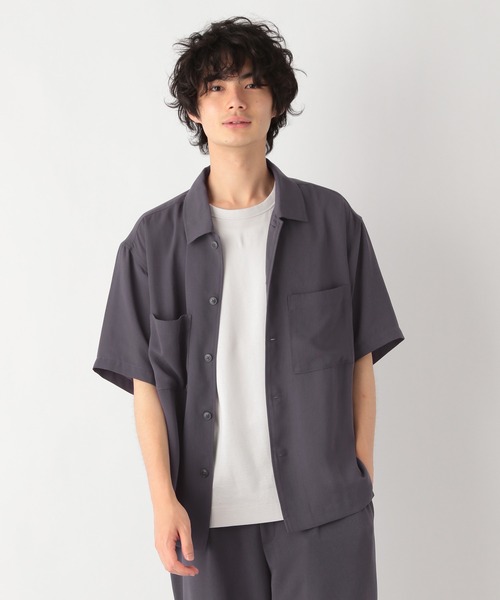 GLOBAL WORK(グローバルワーク)の「ジョーゼットワイドシャツ/954067(シャツ/ブラウス・メンズ・カーキ/ネイビー/チャコールグレー・MEDIUM/LARGE/SMALL)」の4枚目の写真