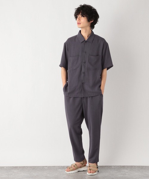 GLOBAL WORK(グローバルワーク)の「ジョーゼットワイドシャツ/954067(シャツ/ブラウス・メンズ・カーキ/ネイビー/チャコールグレー・MEDIUM/LARGE/SMALL)」の5枚目の写真