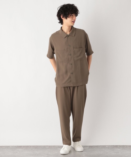 GLOBAL WORK(グローバルワーク)の「ジョーゼットワイドシャツ/954067(シャツ/ブラウス・メンズ・カーキ/ネイビー/チャコールグレー・MEDIUM/LARGE/SMALL)」の8枚目の写真