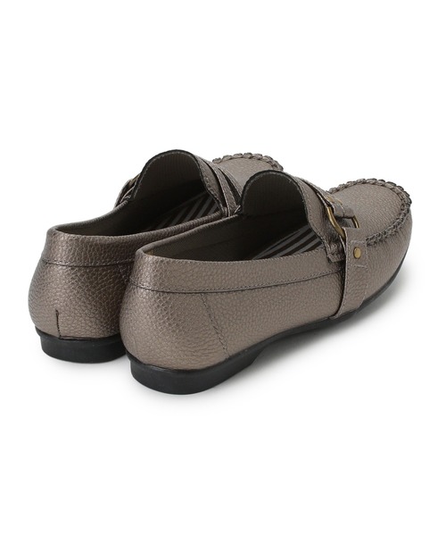 LUGG NAGG(ラグナグ)の「ベルテッドモカシンシューズ(モカシン/デッキシューズ・レディース・ブラック/ガンメタ/ホワイト・23.0cm/23.5cm/24.5cm/24.0cm)」の13枚目の写真