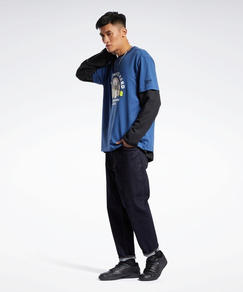 Reebok（リーボック）の「クラシックス キャンピング ショート スリーブ Tシャツ / Classics Camping Short Sleeve T-Shirt（Tシャツ/カットソー・メンズ・ブラック×ブラック/ホワイト/ブルー・SMALL/XXX-LARGE/LARGE/X-LARGE/XX-LARGE/MEDIUM/X-SMALL）」の11枚目の写真
