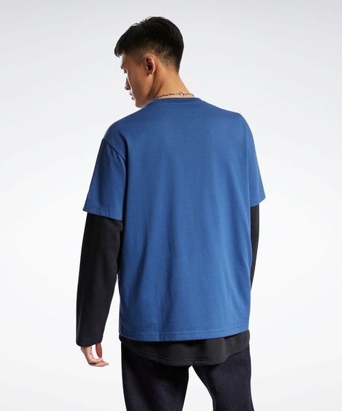 Reebok（リーボック）の「クラシックス キャンピング ショート スリーブ Tシャツ / Classics Camping Short Sleeve T-Shirt（Tシャツ/カットソー・メンズ・ブラック×ブラック/ホワイト/ブルー・SMALL/XXX-LARGE/LARGE/X-LARGE/XX-LARGE/MEDIUM/X-SMALL）」の10枚目の写真