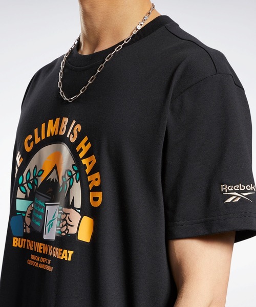 Reebok（リーボック）の「クラシックス キャンピング ショート スリーブ Tシャツ / Classics Camping Short Sleeve T-Shirt（Tシャツ/カットソー・メンズ・ブラック×ブラック/ホワイト/ブルー・SMALL/XXX-LARGE/LARGE/X-LARGE/XX-LARGE/MEDIUM/X-SMALL）」の16枚目の写真