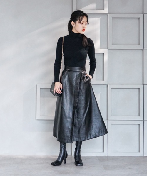 VIVIAN（ヴィヴィアン）の「ワイドスクエアトゥストレッチショートブーツ（ブーツ・レディース・ブラック/ダークブラウン/アイボリー・LL/S/M/L）」の11枚目の写真