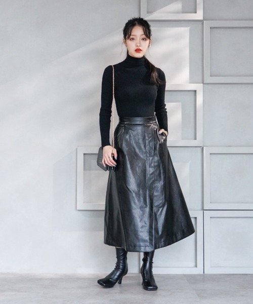 VIVIAN（ヴィヴィアン）の「ワイドスクエアトゥストレッチショートブーツ（ブーツ・レディース・ブラック/ダークブラウン/アイボリー・LL/S/M/L）」の15枚目の写真