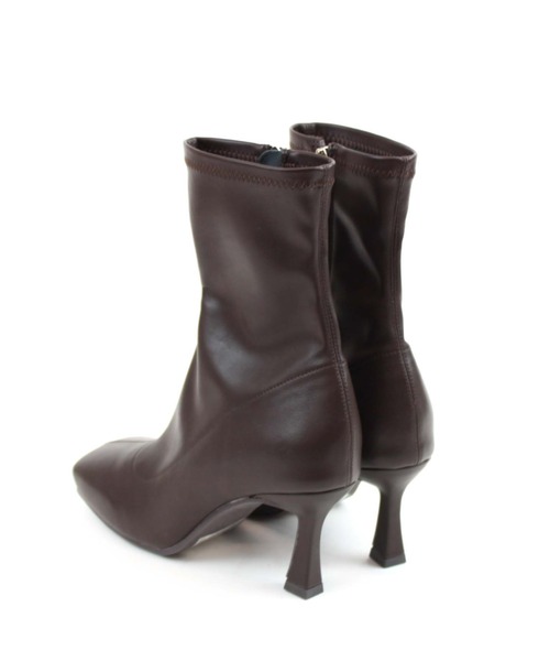 VIVIAN（ヴィヴィアン）の「ワイドスクエアトゥストレッチショートブーツ（ブーツ・レディース・ブラック/ダークブラウン/アイボリー・LL/S/M/L）」の20枚目の写真