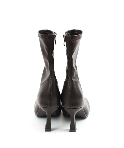 VIVIAN（ヴィヴィアン）の「ワイドスクエアトゥストレッチショートブーツ（ブーツ・レディース・ブラック/ダークブラウン/アイボリー・LL/S/M/L）」の21枚目の写真