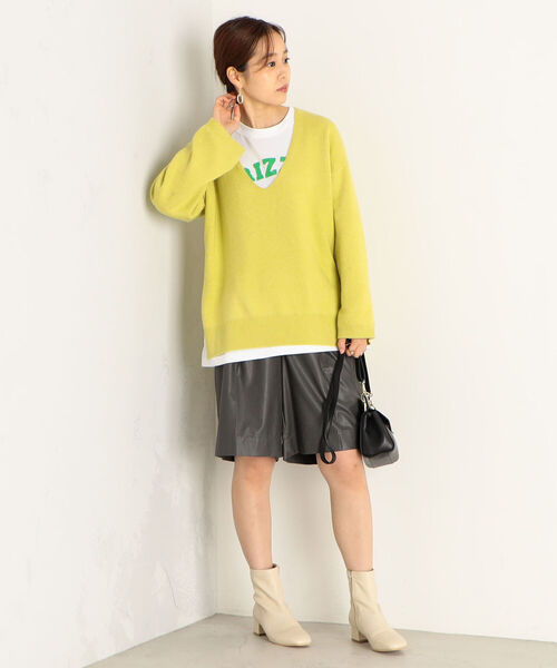fredy emue(フレディエミュ)の「ハーフセンタープレスハーフパンツ(その他パンツ・レディース・チャコールグレー/ダークブラウン・38/36)」の3枚目の写真