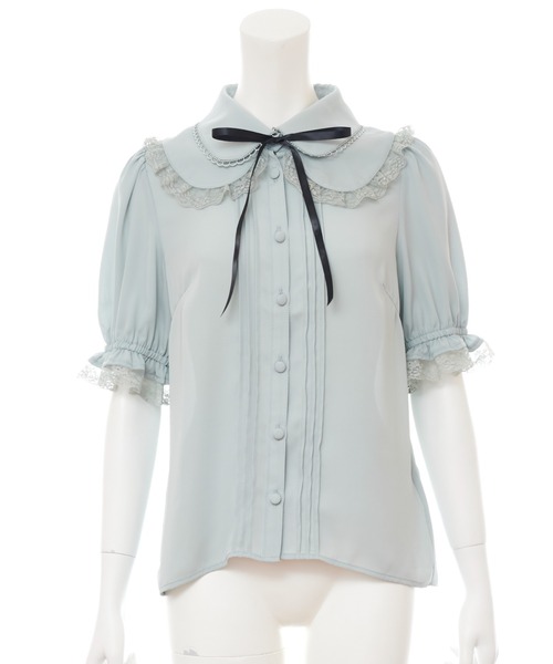 Secret Honey（シークレットハニー）の「2枚衿ブラウス（シャツ/ブラウス・レディース・オフホワイト/ピンク/ブルー・MEDIUM）」の11枚目の写真