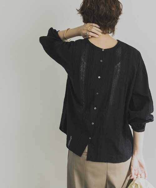 URBAN RESEARCH（アーバンリサーチ）の「前後2WAY長袖レースブラウス（シャツ/ブラウス・レディース・ブラウン/ブラック/オフホワイト・FREE）」の18枚目の写真