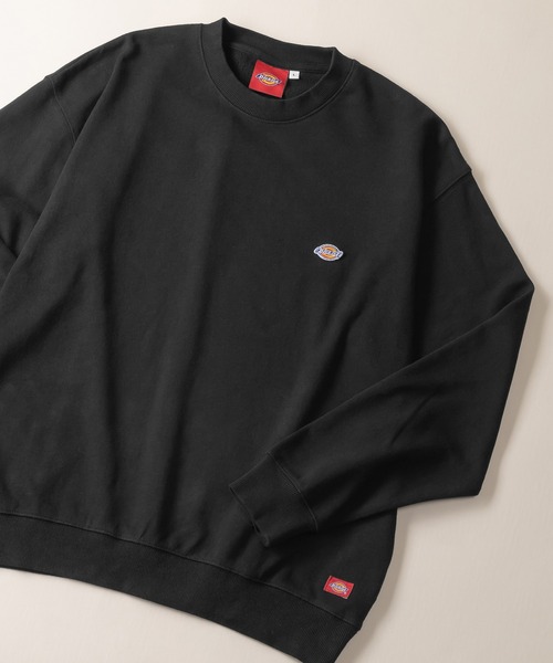 Dickies(ディッキーズ)の「【DICKIES/ディッキーズ】ミニワッペン付きスウェット/ワンポイント/ビッグシルエット(スウェット・メンズ・グレイッシュベージュ/サックスブルー/グリーン/ホワイト/ブラック/ベージュ・M/L/XL)」の4枚目の写真
