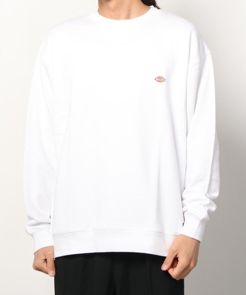 Dickies(ディッキーズ)の「【DICKIES/ディッキーズ】ミニワッペン付きスウェット/ワンポイント/ビッグシルエット(スウェット・メンズ・グレイッシュベージュ/サックスブルー/グリーン/ホワイト/ブラック/ベージュ・M/L/XL)」の11枚目の写真