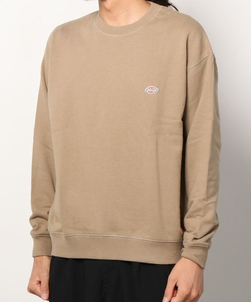 Dickies(ディッキーズ)の「【DICKIES/ディッキーズ】ミニワッペン付きスウェット/ワンポイント/ビッグシルエット(スウェット・メンズ・グレイッシュベージュ/サックスブルー/グリーン/ホワイト/ブラック/ベージュ・M/L/XL)」の12枚目の写真