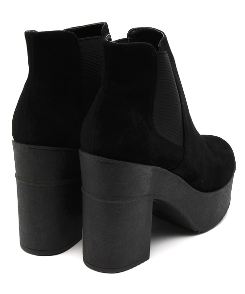 mystic（ミスティック）の「厚底ゴアブーツ（ブーティ・レディース・ブラック・36/37/38）」の3枚目の写真