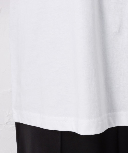 Mac-House(マックハウス)の「猫プリントロングスリーブTシャツ(Tシャツ/カットソー・レディース・カーキ/ホワイト/ブラック・L/M)」の14枚目の写真