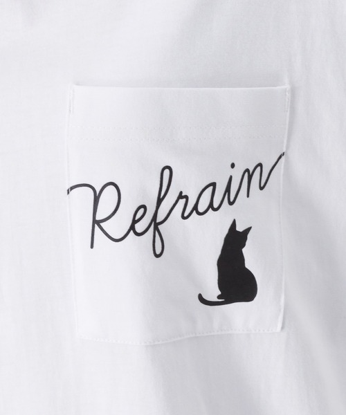 Mac-House(マックハウス)の「猫プリントロングスリーブTシャツ(Tシャツ/カットソー・レディース・カーキ/ホワイト/ブラック・L/M)」の15枚目の写真