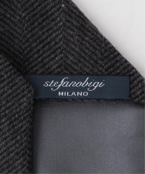 【美品】Stefano Bigi （ステファノ・ビジ）グレーネップタイ ペイズリー柄タイ（2232476）｜STEFANO BIGI(ステファノ ビジ