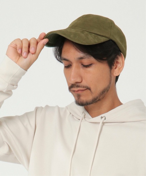 ikka（イッカ）の「【抗菌】フェイクスエードキャップ（キャップ・メンズ・ブラック/オリーブ/ベージュ・FREE）」の3枚目の写真