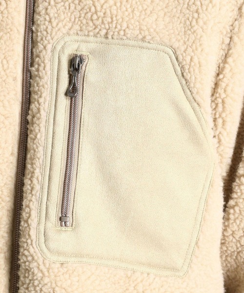 HIDEAWAYS NICOLE（ハイダウェイニコル）の「ボアブルゾン（ブルゾン・メンズ・ブラック/ベージュ/アイボリー/チェック・MEDIUM/LARGE/X-LARGE）」の13枚目の写真