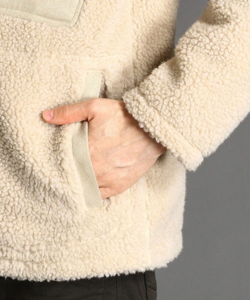 HIDEAWAYS NICOLE（ハイダウェイニコル）の「ボアブルゾン（ブルゾン・メンズ・ブラック/ベージュ/アイボリー/チェック・MEDIUM/LARGE/X-LARGE）」の5枚目の写真