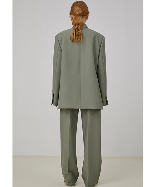 Fano Studios（ファノ ストゥディオズ）の「【Fano Studios】Folded asymmetry waist suit trousers FQ21K029（スラックス・レディース・ブラック/モスグリーン・S/M/L）」の9枚目の写真