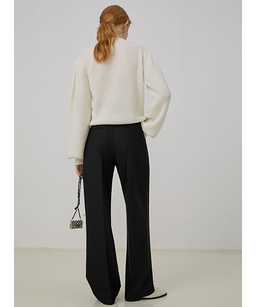 Fano Studios（ファノ ストゥディオズ）の「【Fano Studios】Folded asymmetry waist suit trousers FQ21K029（スラックス・レディース・ブラック/モスグリーン・S/M/L）」の16枚目の写真