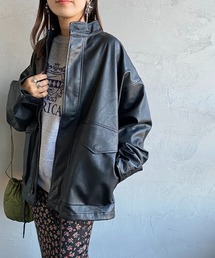 [Jeans Factory Clothes/ジーンズファクトリークローズ] M-65 レザーショートミリタリージャケット