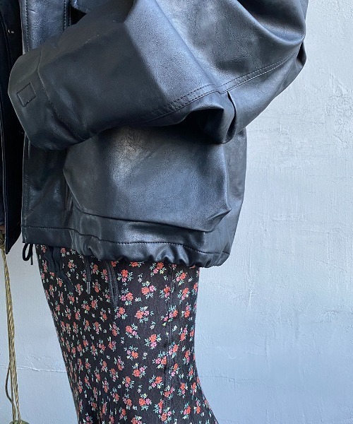 JEANS FACTORY Clothes（ジーンズファクトリークローズ）の「[Jeans Factory Clothes/ジーンズファクトリークローズ] M-65 レザーショートミリタリージャケット（ミリタリージャケット・レディース・ブラック・M/L）」の18枚目の写真