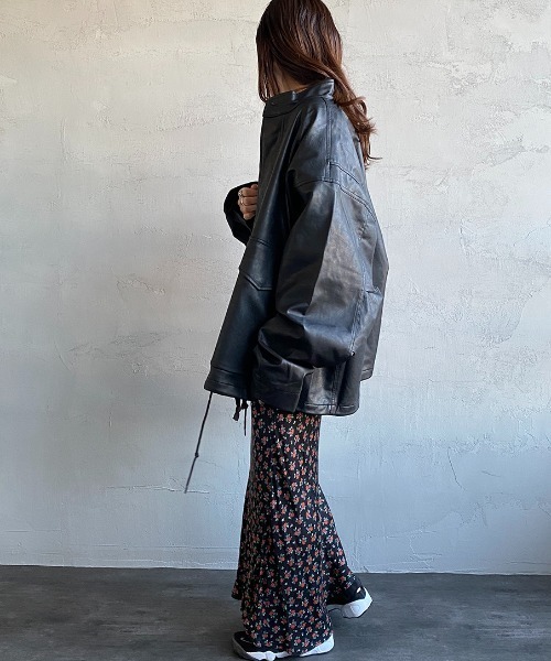 JEANS FACTORY Clothes（ジーンズファクトリークローズ）の「[Jeans Factory Clothes/ジーンズファクトリークローズ] M-65 レザーショートミリタリージャケット（ミリタリージャケット・レディース・ブラック・M/L）」の17枚目の写真