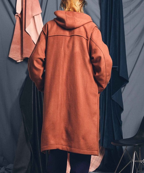 メゾンスペシャルピュアウールダブルクロスメルトンプライムオーバーダッフルコート ピュアウールダブルクロスメルトンプライムオーバーダッフルコート