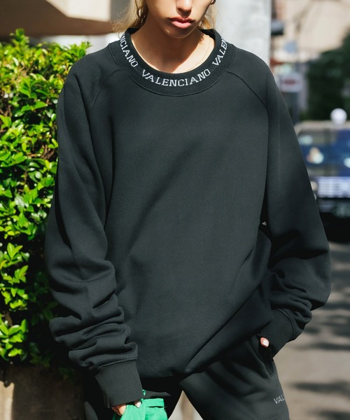 VALENCIANO BY KELME/バレンシアーノバイケレメ HANDSOME CREWNECK SWEAT スウェット ブランドロゴ リブ