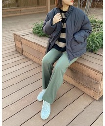 BEARDSLEY | 裾リボンボーダーニット(ニット/セーター)