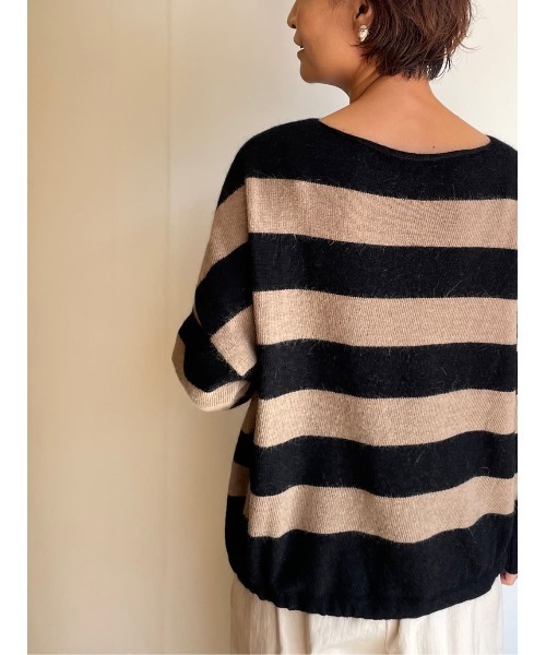 BEARDSLEY（ビアズリー）の「裾リボンボーダーニット（ニット/セーター