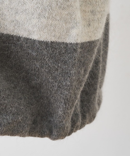 BEARDSLEY（ビアズリー）の「裾リボンボーダーニット（ニット/セーター・レディース・ブラック/グレー・FREE）」の15枚目の写真