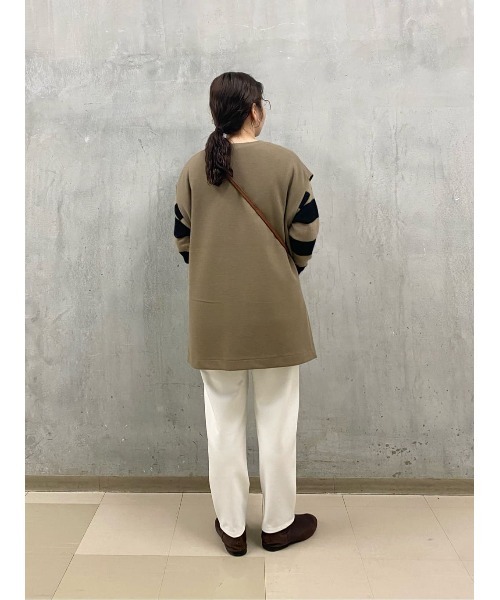 BEARDSLEY（ビアズリー）の「裾リボンボーダーニット（ニット/セーター・レディース・ブラック/グレー・FREE）」の19枚目の写真