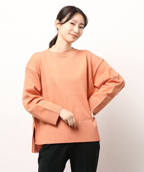 Lugnoncure（ルノンキュール）の「ワイド袖ニット（ニット/セーター・レディース・キナリ/グリーン/ピンク/ブラック・ﾌﾘ-）」の4枚目の写真