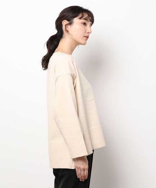 Lugnoncure（ルノンキュール）の「ワイド袖ニット（ニット/セーター・レディース・キナリ/グリーン/ピンク/ブラック・ﾌﾘ-）」の5枚目の写真