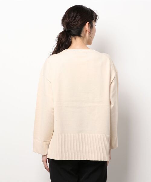 Lugnoncure（ルノンキュール）の「ワイド袖ニット（ニット/セーター・レディース・キナリ/グリーン/ピンク/ブラック・ﾌﾘ-）」の6枚目の写真