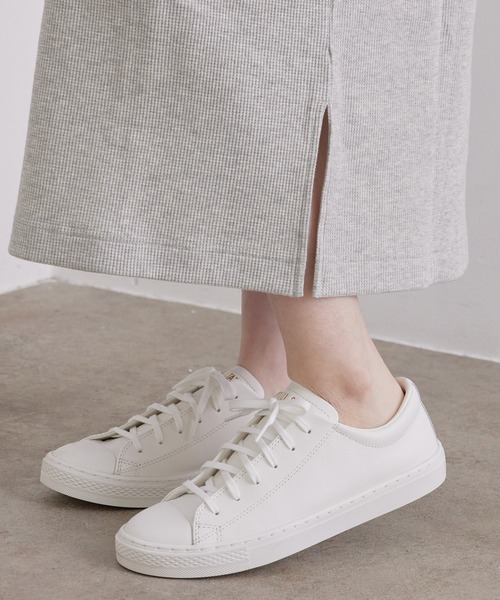 CONVERSE(コンバース)の「【CONVERSE】LEATHER ALL STAR COUPE OX(スニーカー・レディース・ホワイト・23.0cm/23.5cm/24.0cm/24.5cm)」の2枚目の写真