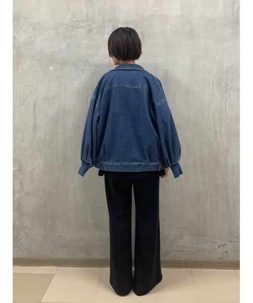 BEARDSLEY（ビアズリー）の「スウェットライクリブパンツ（その他パンツ・レディース・ネイビー/ベージュ・FREE）」の9枚目の写真