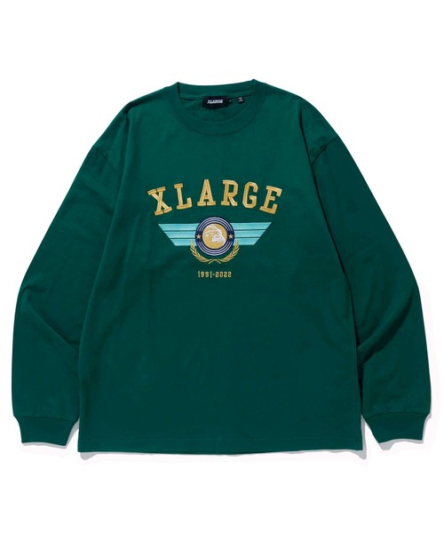 XLARGE（エクストララージ）の「PILOT LOGO L/S TEE（Tシャツ/カットソー・メンズ・ホワイト/グリーン/ブラック・M/S/L/XL）」の12枚目の写真